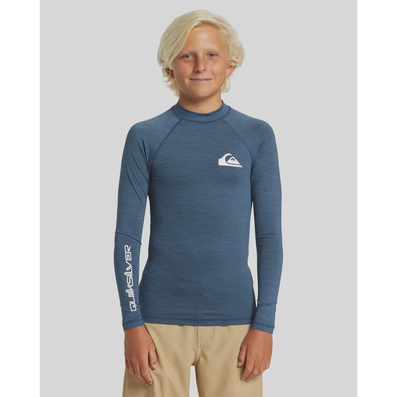 Boys 4-16 Everyday Solid Long Sleeves UPF 50 Surf T-shirt