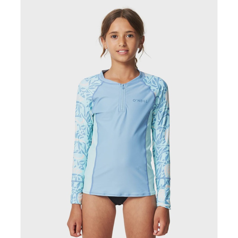 Girl's Bahia 1/4 Zip LS Rash Vest