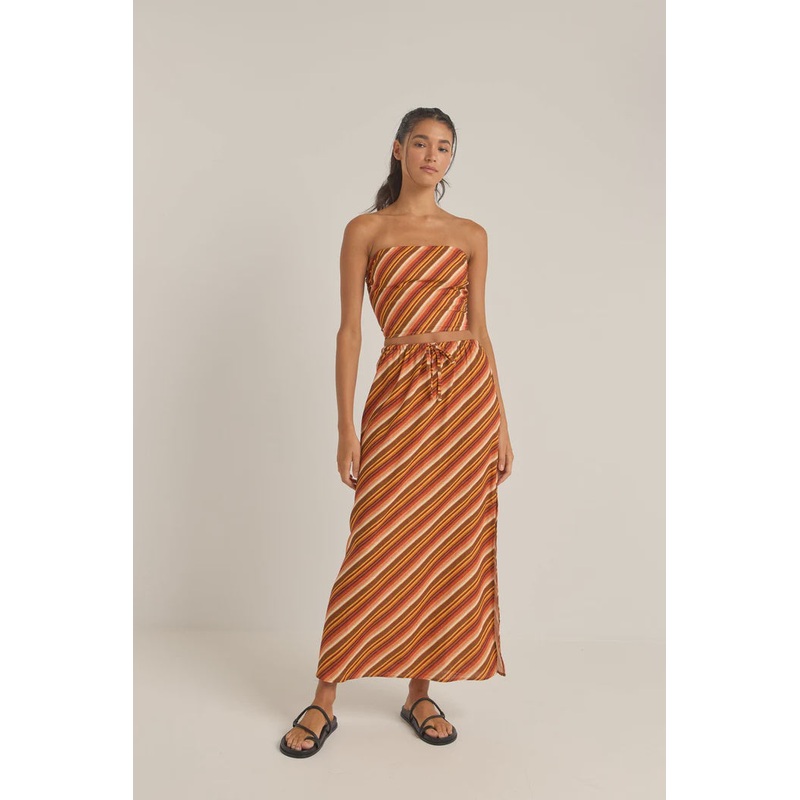 Chica Stripe Maxi Skirt