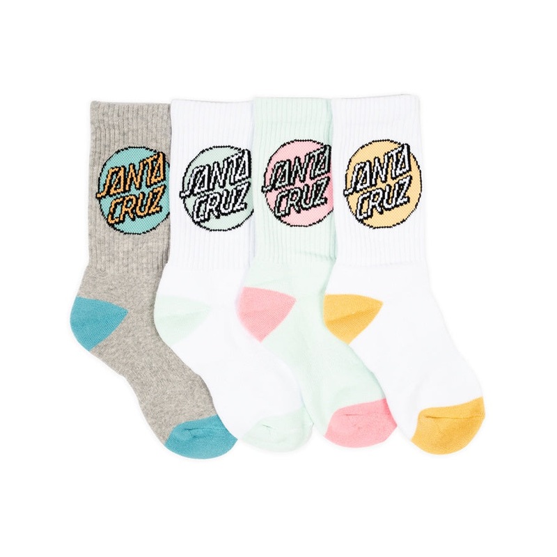 Junior Girls Pop Dot Sock - 4Pr 6 PK