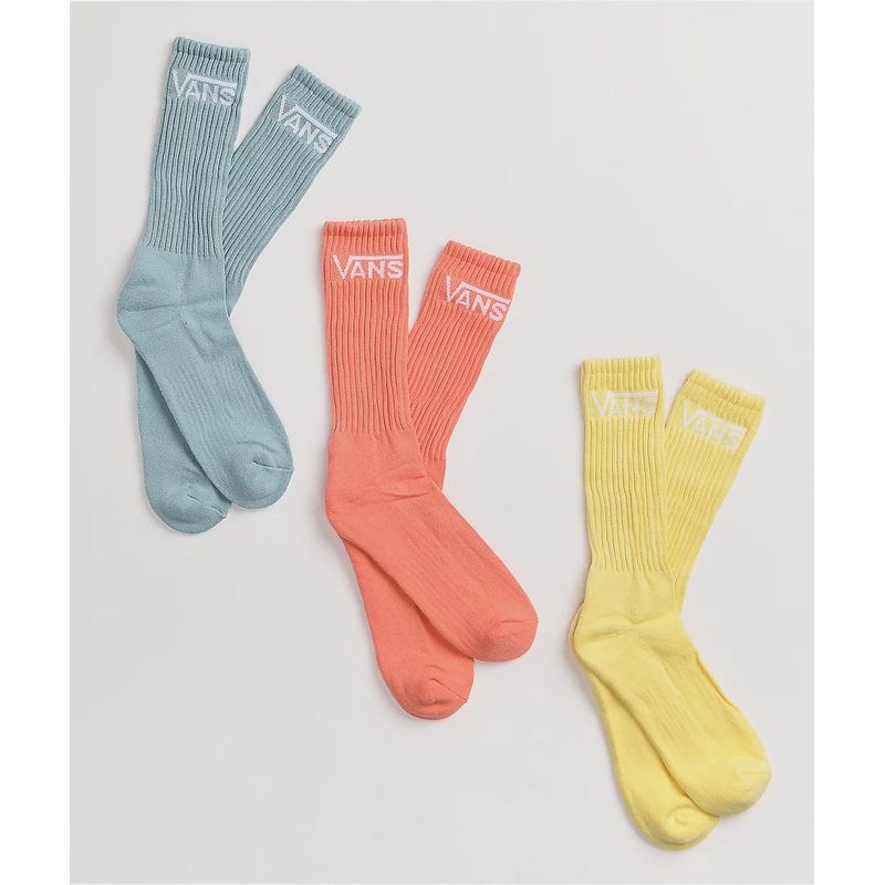 Classic Crew Socks 3 Pack - Mellow Yellow Asstd