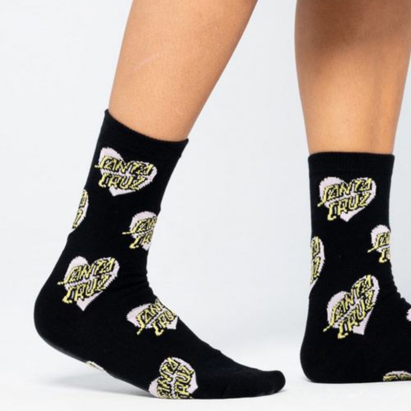 Santa Cruz Womens Multi Heart Dot Socks (2 Pack)