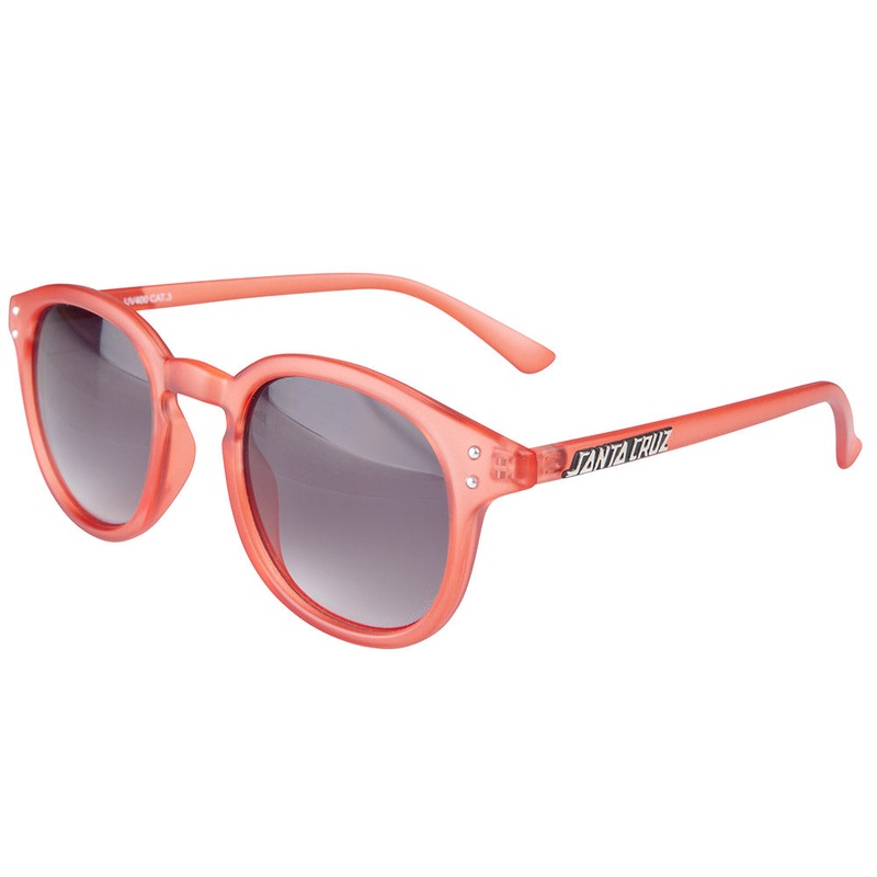 Santa Cruz Womens Watson Sunglasses - Clear red