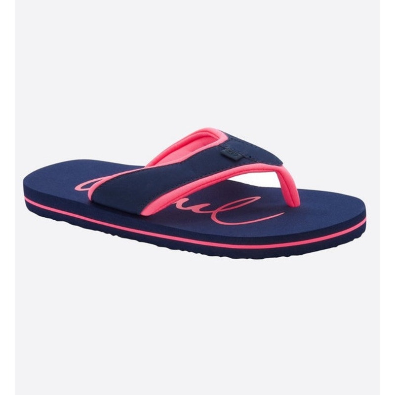 Animal Womens Swish Logo Flip Flops  - Mid Navy Blue