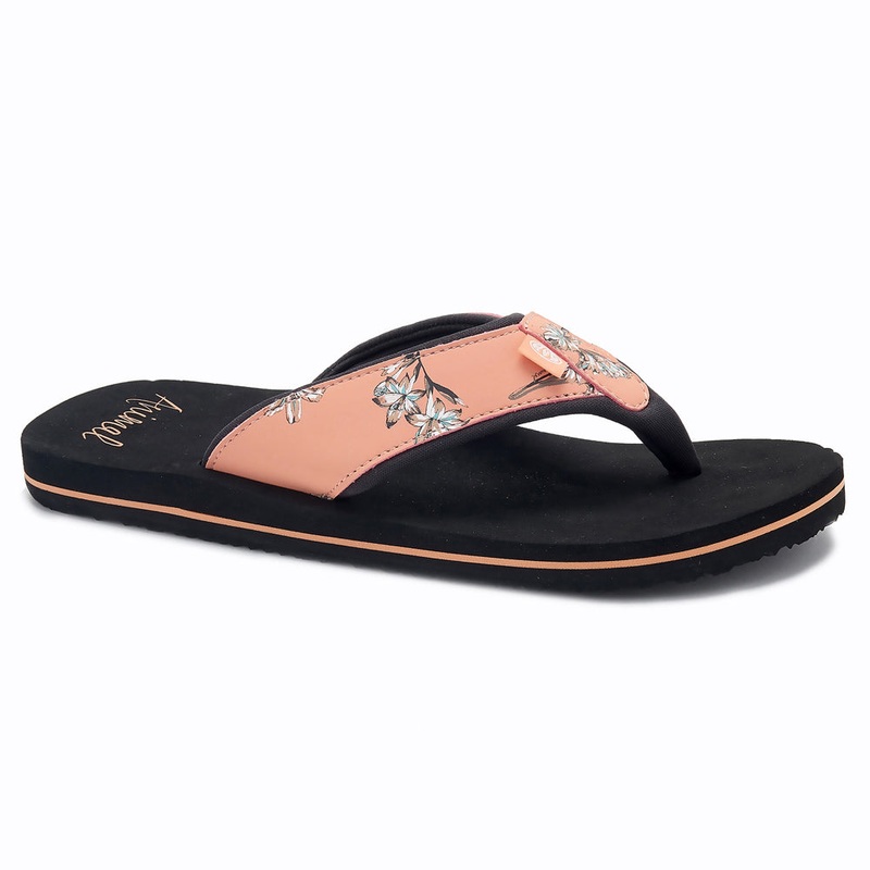 Animal Womens Swish Upper AOP Flip Flops  - Canyon Sunset Orange