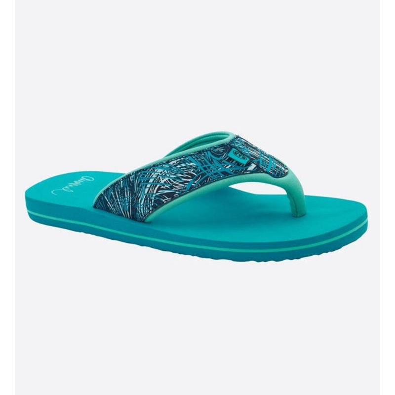 Animal Womens Swish Upper AOP Flip Flops  - Capri Blue