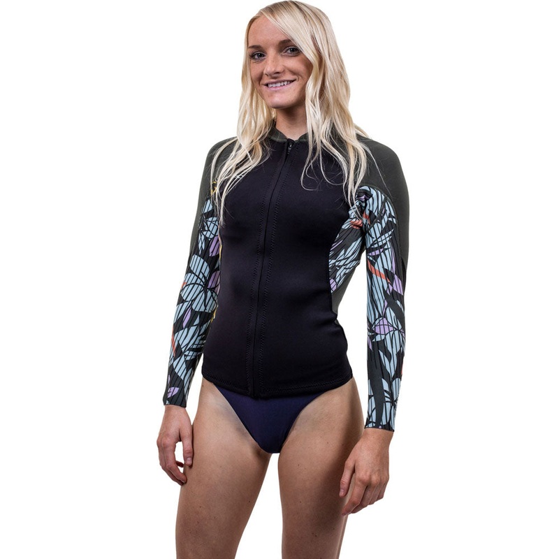 O'Neill Womens Bahia 1/0.5mm FZ  Jacket -Black/Baylen/Dark Olive