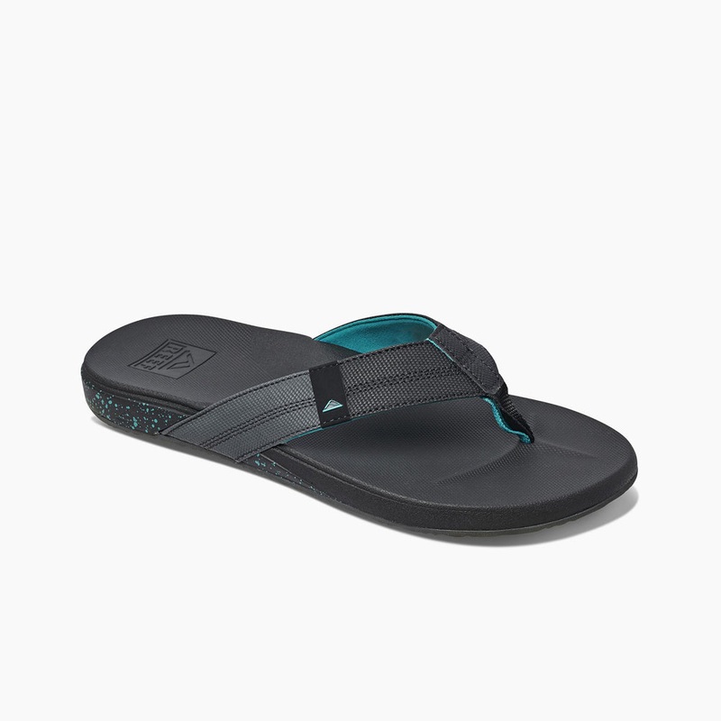 Reef Cushion Bounce Phantom Flip Flops - Black/Green