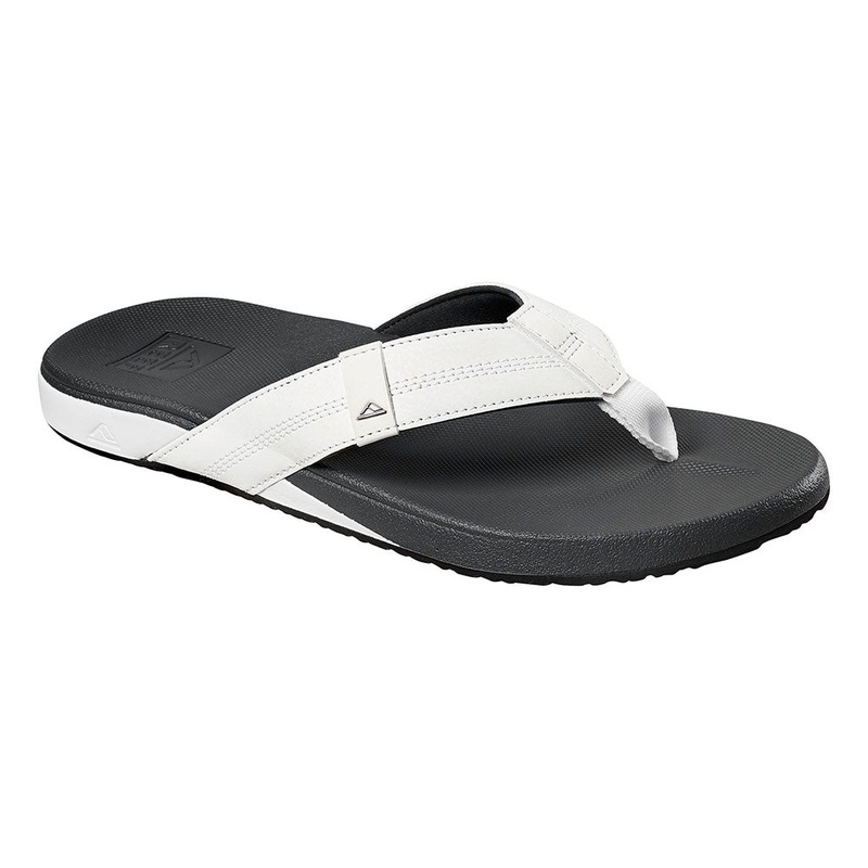 Reef Cushion Bounce Phantom Flip Flops - White/Charcoal