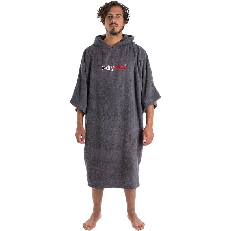 Dry Robe Short Sleeve Towel Robe Slate Large