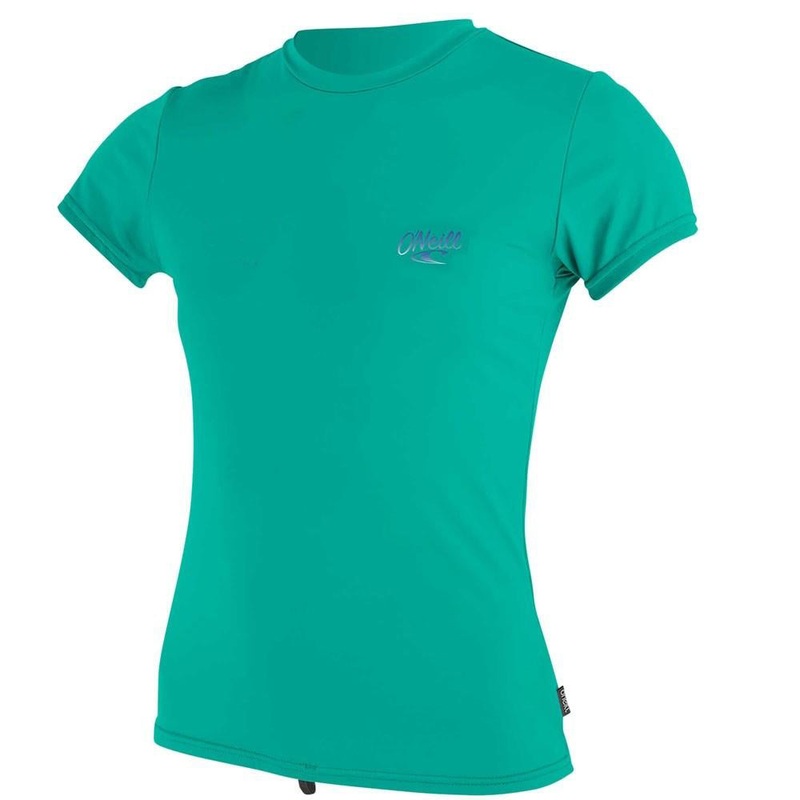 O'Neill Girls Premium Skins Short Sleeved Sun Shirt -Baltic Green
