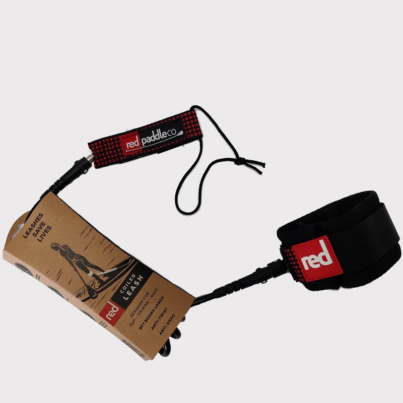 Red Stand Up Paddle Board Coiled Leash