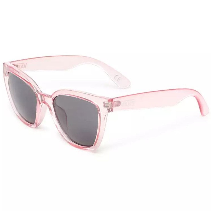 Vans Womens Hip Cat Sunglasses - Translucent Fuchsia Pink/Smoke