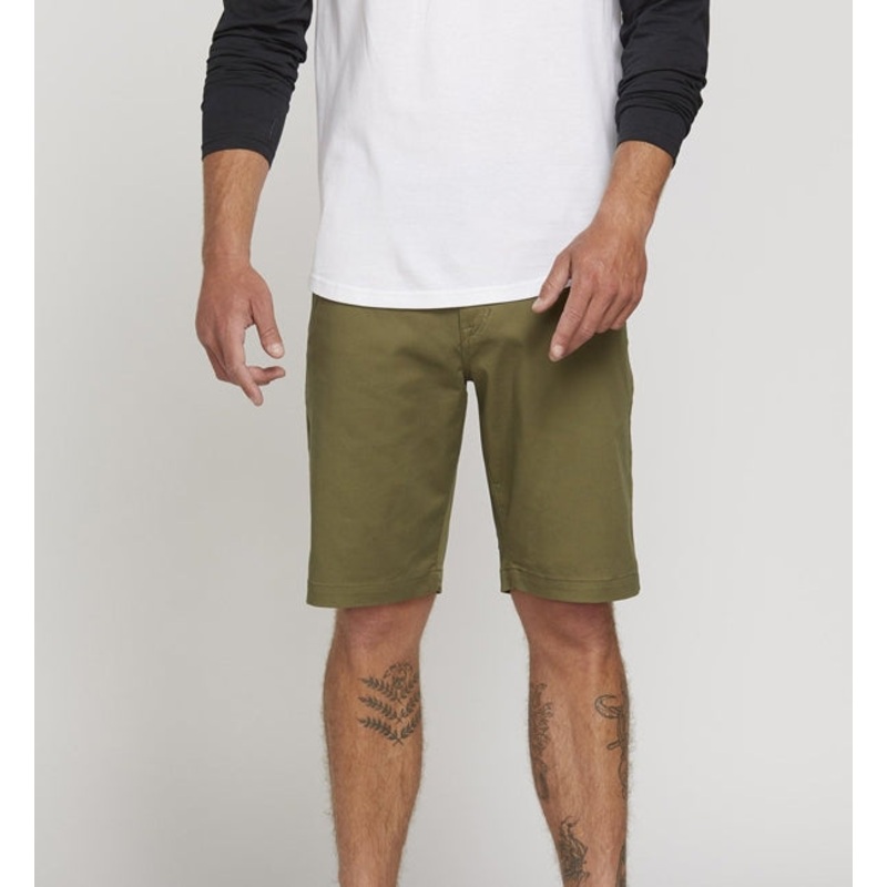 Volcom Frickin Modern Stretch Shorts - Army