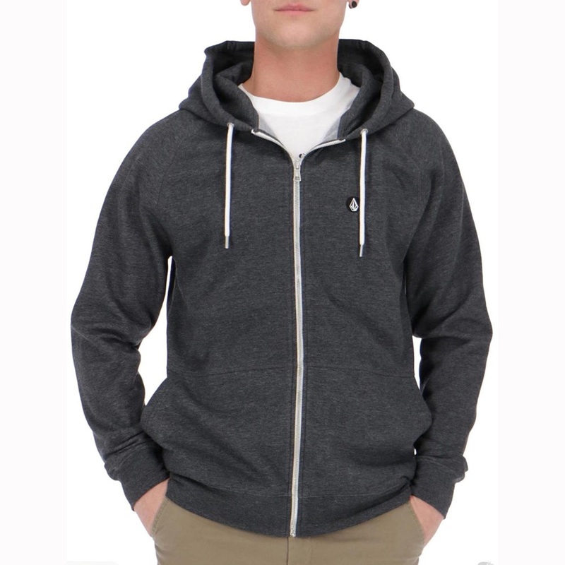 Volcom Timesoft Heather Zip Hooded Sweatshirt