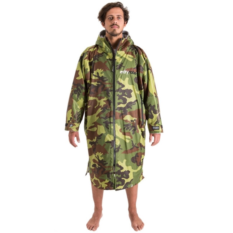 Dryrobe Advance Long Sleeve - Camo Grey Large
