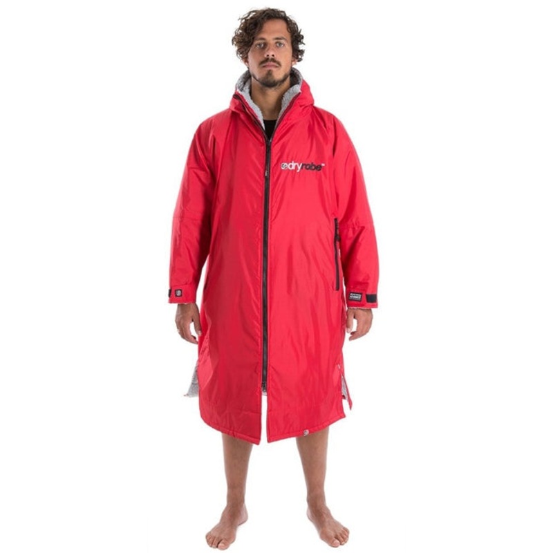 Dryrobe Advance Long Sleeve Large - Red Grey
