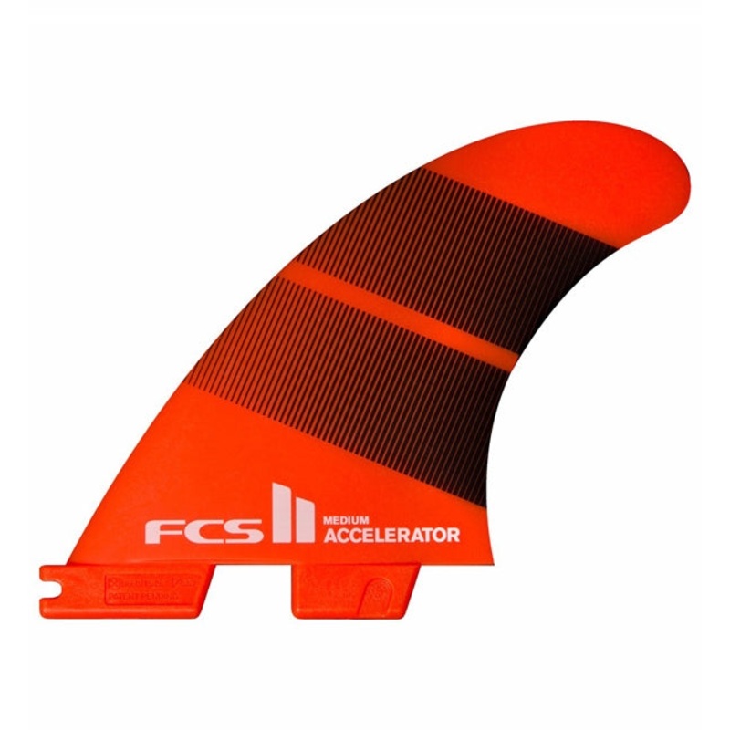 FCS 2 Accelerator Neo Glass Large Tang Gradient Tri Fins