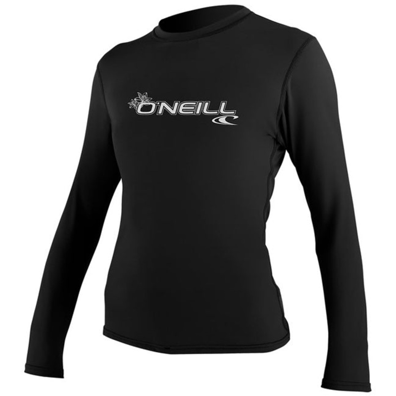 O'Neill Womens Basic Skins Long Sleeved Sun Shirt - Black
