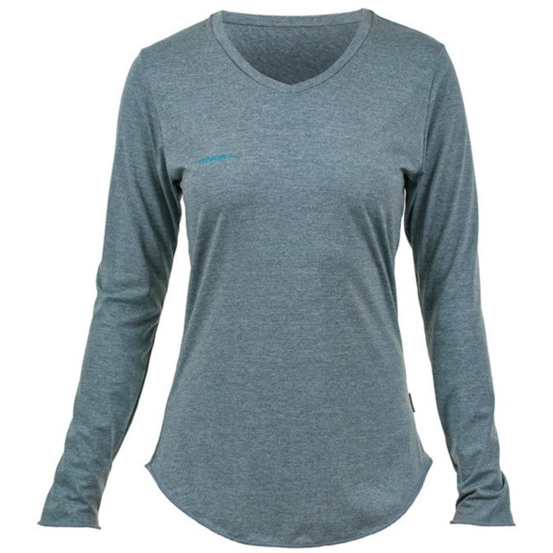O'Neill Womens Hybrid Long Sleeved V Neck Sun Shirt - Mist