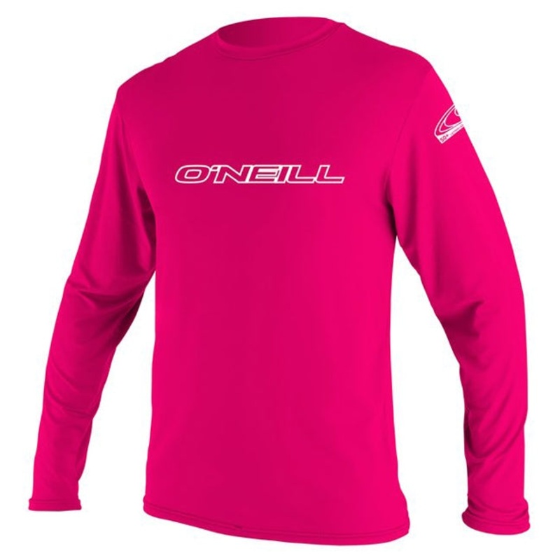 O'Neill Youth Basic Skins Long Sleeved Sun Shirt - Watermelon