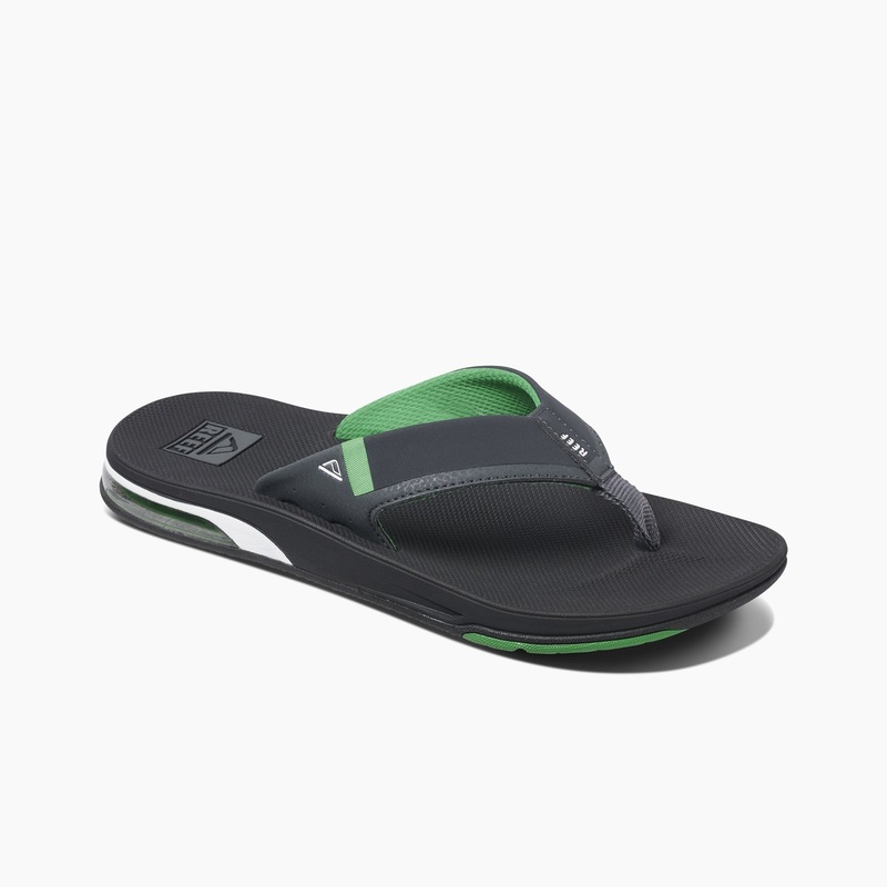 Reef Fanning Low Flip Flops  - Black/Green