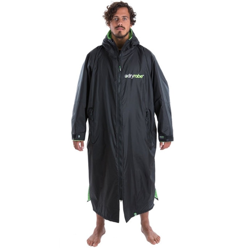 Dryrobe Advance Long Sleeve - Black Green Large