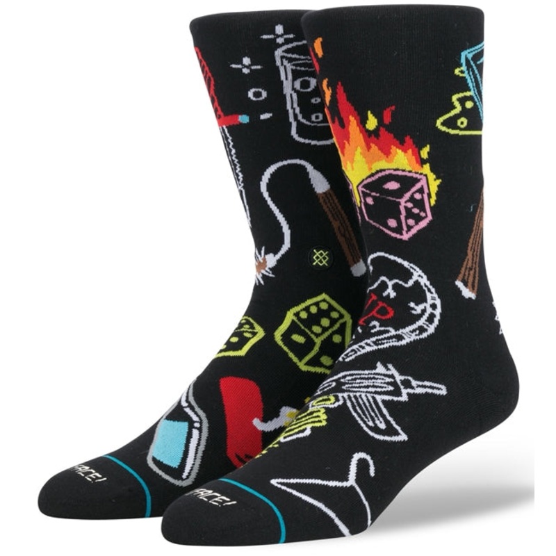 Stance Neckface Snake Eyes Black Socks