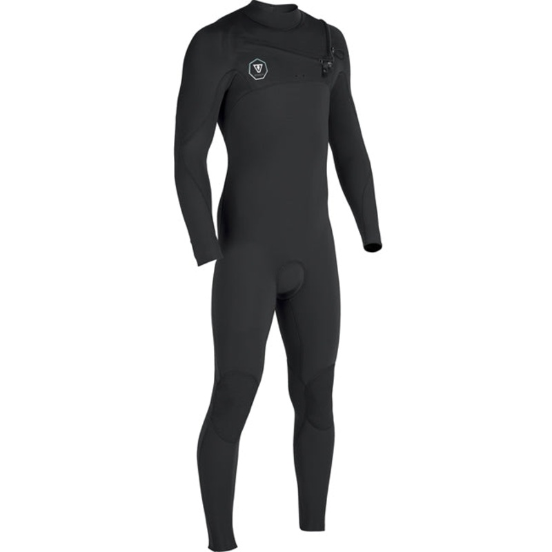 Vissla 7 Seas Power Seam 4/3 Chest Zip Full Wetsuit  - Black