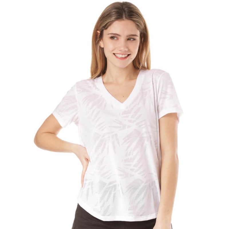 Volcom Womens Geo Arty V Neck Short Sleeved T Shirt