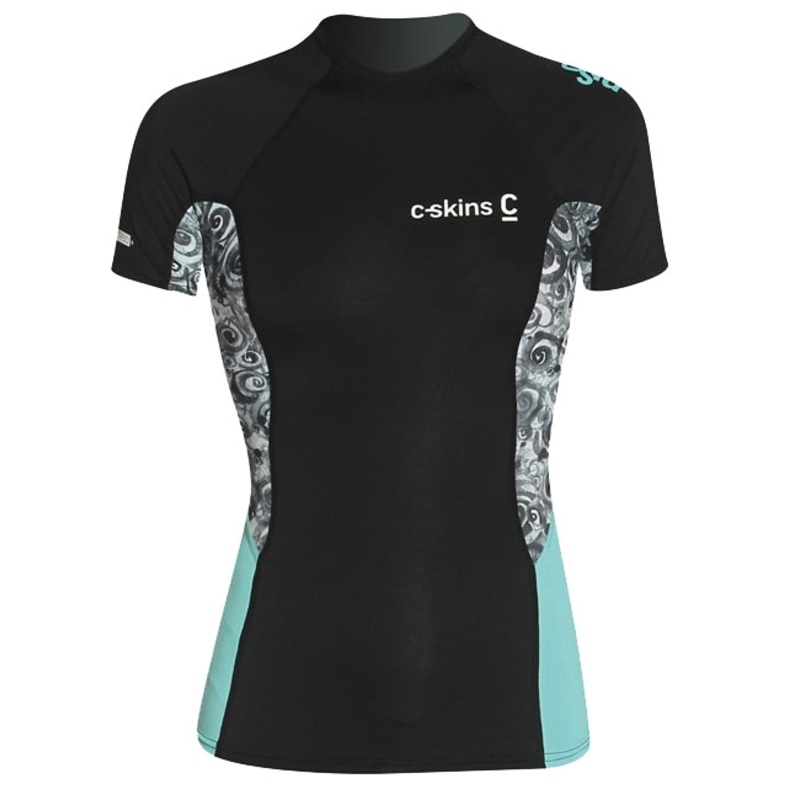 C-Skins Womens Short Sleeved Solace Crew Neck Rash Vest