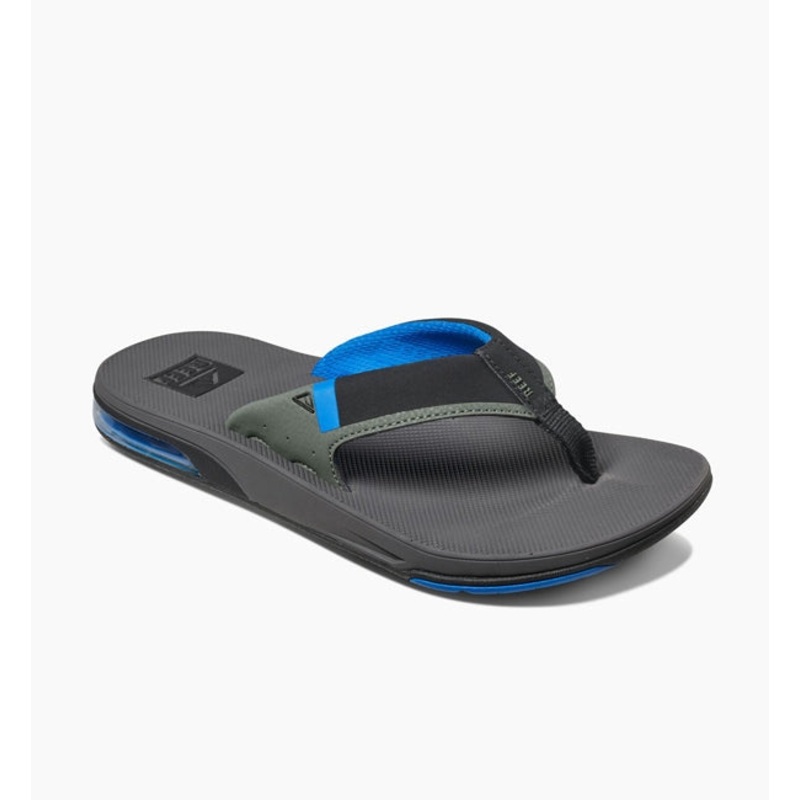 Reef Fanning Low Flip Flops Grey/Blue