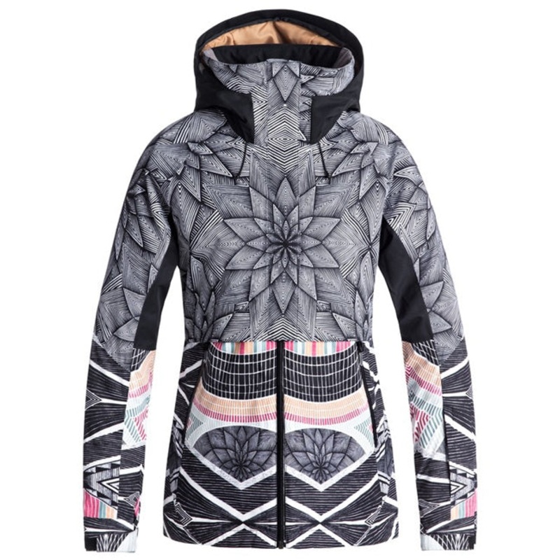 Roxy Frozen Flow Ski/Snowboard Jacket - Pop Snow Star