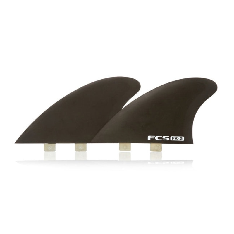 FCS FK-2 Performance Core Fish Keel Smoke Twin Surfboard Fin Set