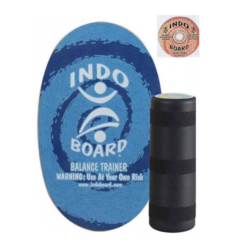 Indo Board Original Blue Swirl (includes medium roller & DVD)