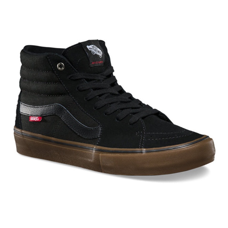 Vans Sk8 Hi Black Gum Pro Skate Shoes