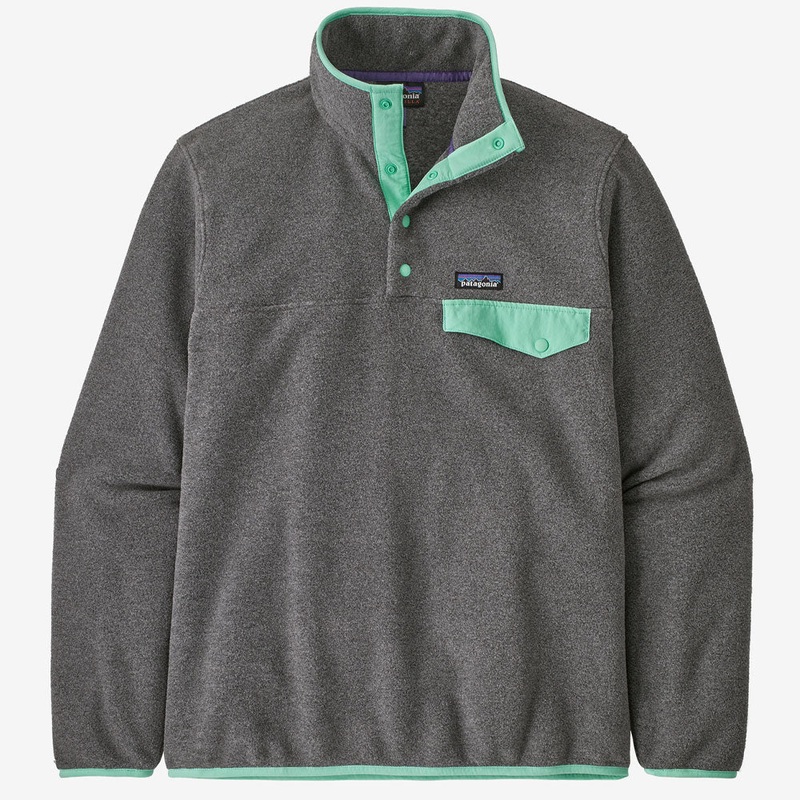 Patagonia Lightweight Synch Snap T Pullover - Nickel W/Early Teal