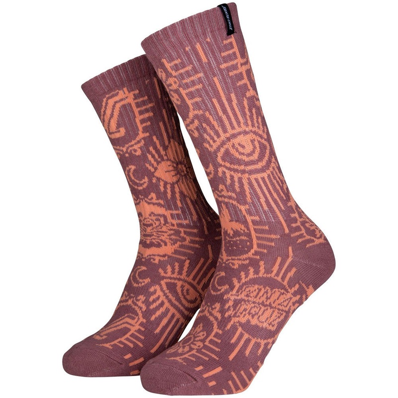 Santa Cruz Ladies Patchwork Socks (2 Pack) UK 4-7