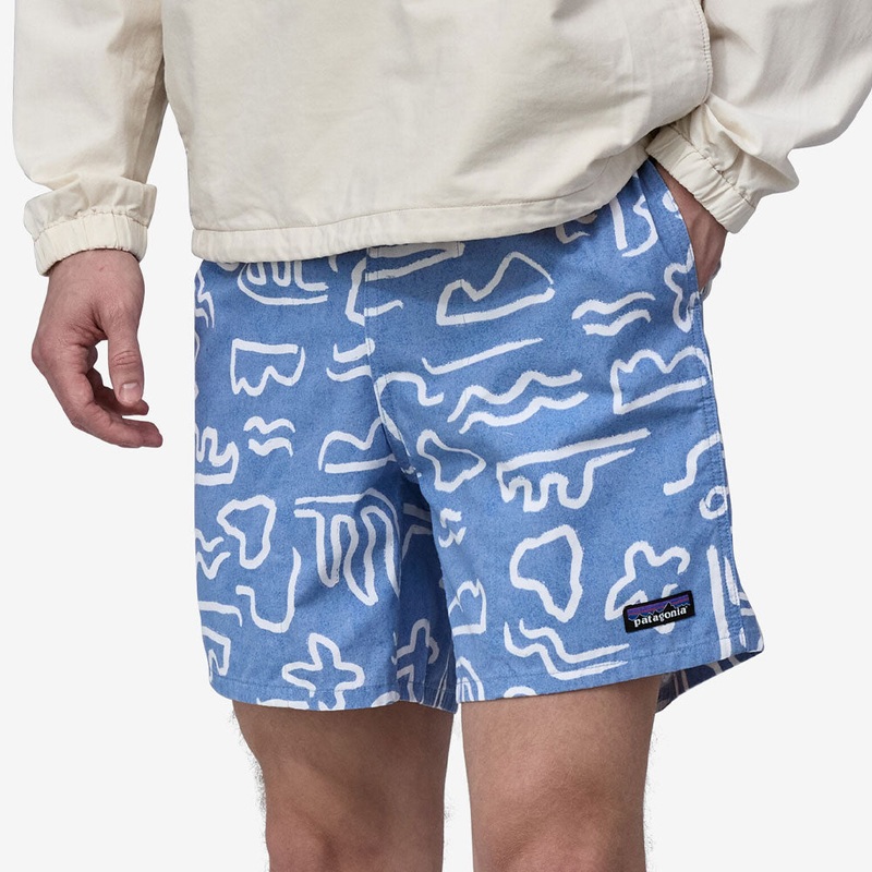 Patagonia Funhoggers Shorts - Channel Islands: Vessel Blue