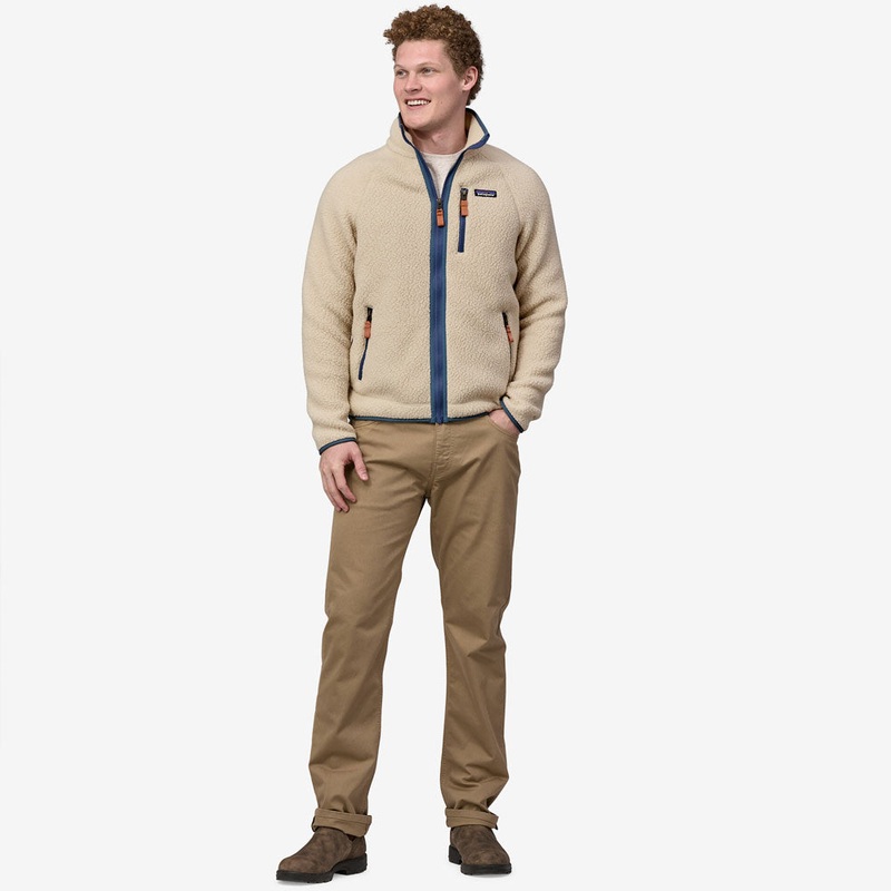 Patagonia Retro File Jacket - Dark Natural w/Utility Blue