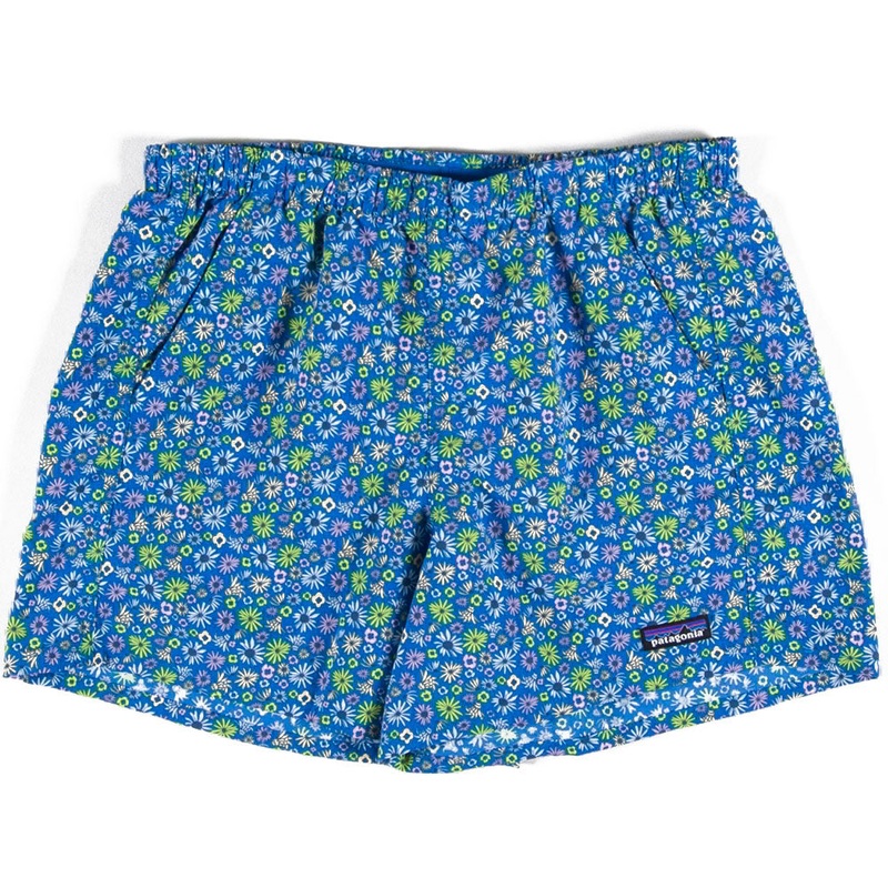 Patagonia Womens Baggies Shorts - 5 - Floral Fun: Vessel Blue
