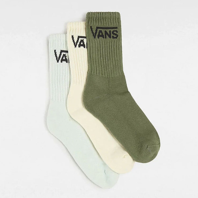 Vans Womens Classic Crew Socks (3 Pack) UK Size 4-7.5