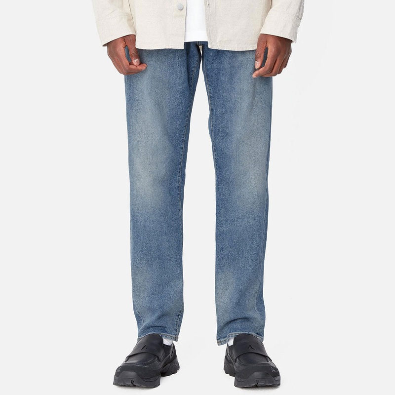 Carhartt Klondike Blue Stretch Worn Denim Jeans