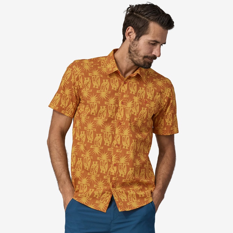 Patagonia Go To Shirt - Skunks: Sienna Clay