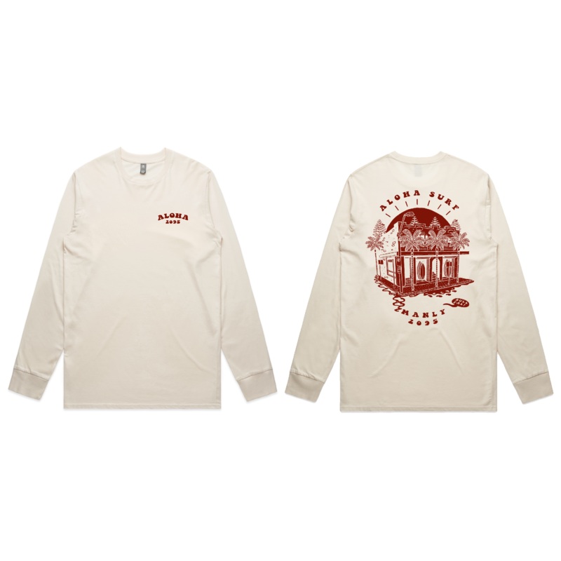 ALOHA 2095 LONG SLEEVE TEE - ECRU