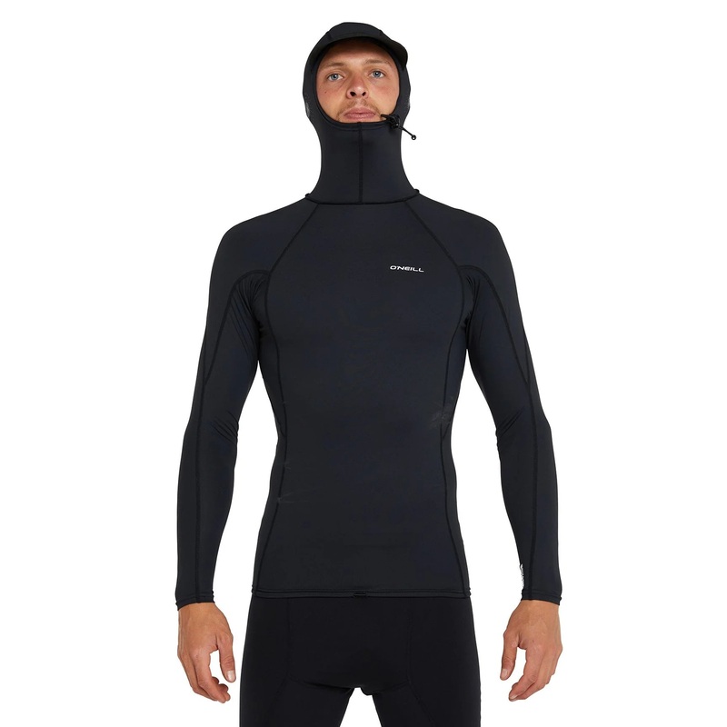 PSYCHO HOODED UV LS CREW BLACK