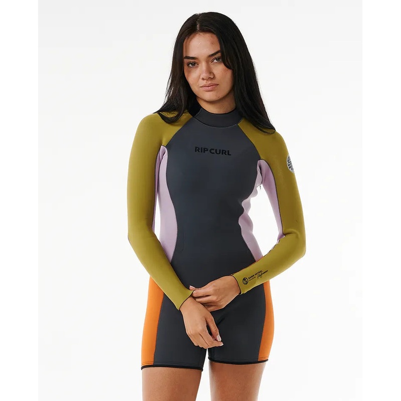 WOMEN'S D/PATROL 2MM L/SL SPRING - CHARCOAL