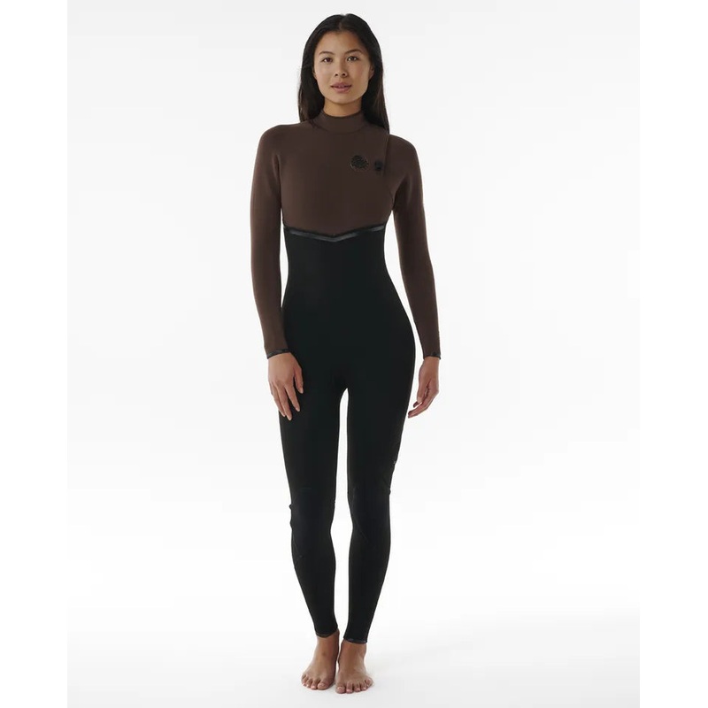 WOMEN'S E-BOMB 4/3MM ZIP FREE STEAMER - CHOCOLATE
