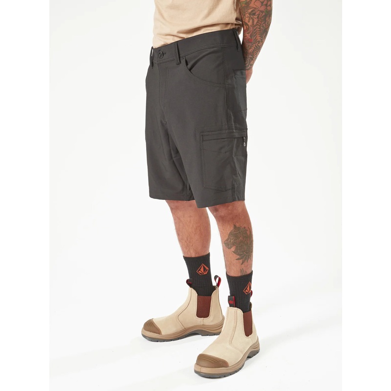 WORKWEAR SLAB HYBRID SHORT 20" - BLACK