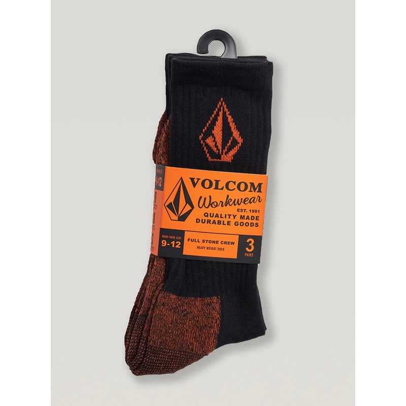 WORKWEAR SOCK 3PK - BLACK